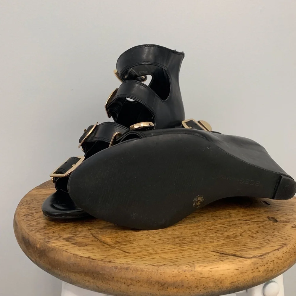 BCBG Generation black wedges